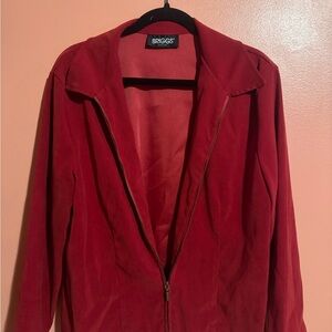 Briggs New York Women's Vibrant Red Blazer